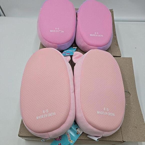 New Squishmallows Slippers Toddler & Girl 4-5 (two pack) - Picture 6 of 11